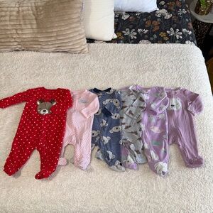 3 month baby girl pajama bundle